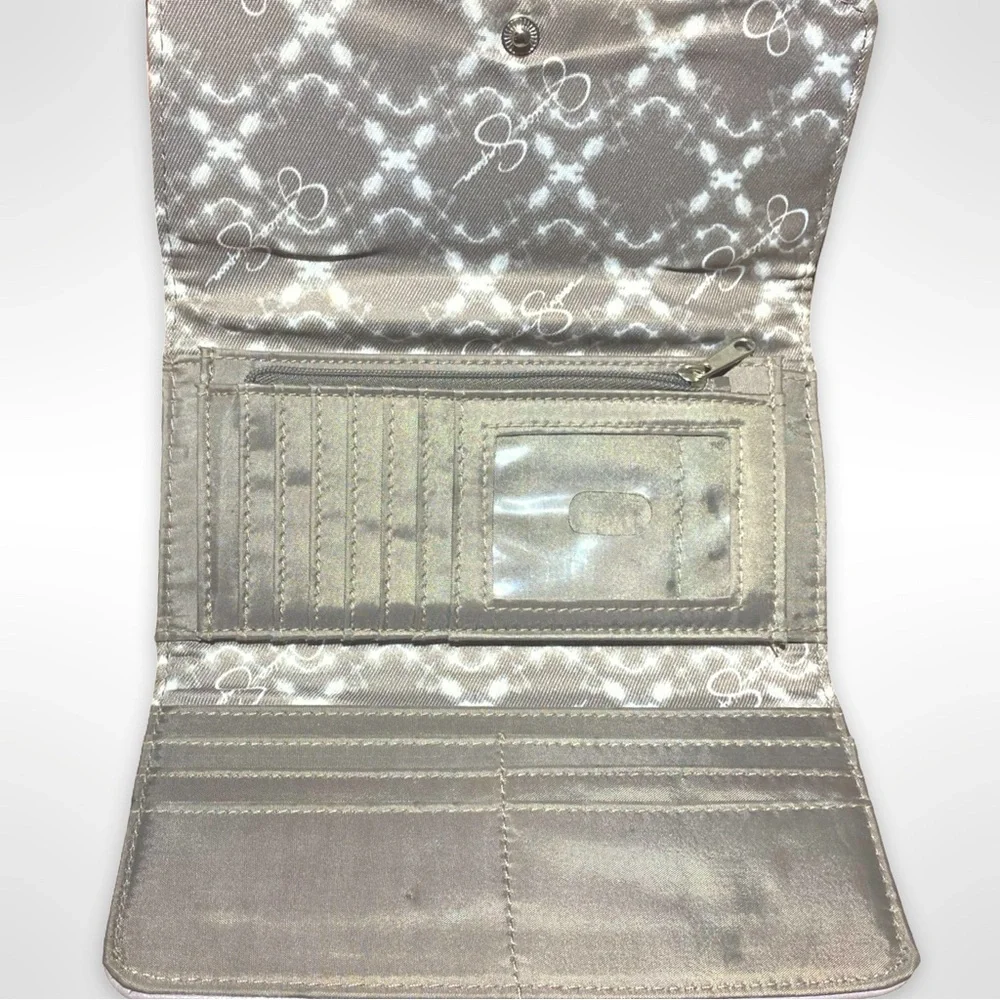 Jessica Simpson Quilted Wallet with Studs - Dusty Lavender